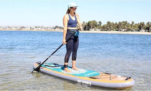 سلسلة ماندالا من ألواح SUP القابلة للنفخ مقاس 10'6 بوصات من Bay Sports - iSUP مع مجداف قابل للتعديل مكون من 3 قطع من الألياف الزجاجية عالية الأداء وحزام حمل للكتف وزعنفة "Click-in" مقاس 9 بوصات - مصممة في أستراليا in Kuwait