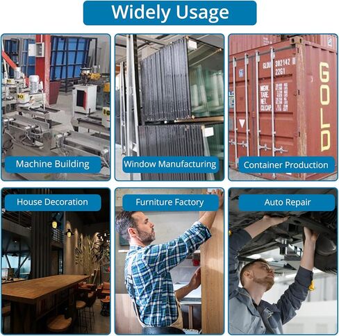 Autoutlet 8 "برشام الجوز بندقية 100 جهاز كمبيوتر شخصى M3 M4 M5 M6 برشام الجوز الثقيلة اليد برشام الجوز أداة الخيوط إدراج أداة مجموعة مع نظام إعداد الجوز برشام الجوز أداة واضعة عدة in Kuwait