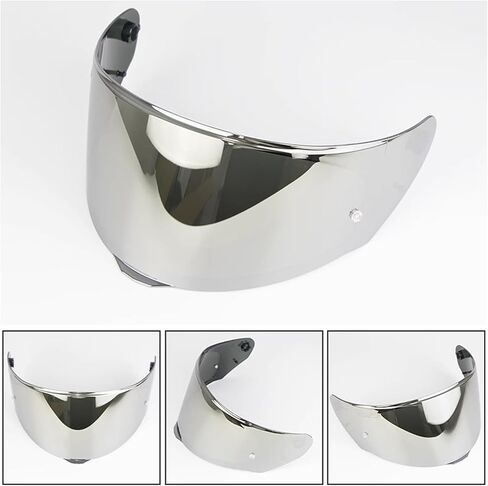 درع الوجه Lumfeerix لخوذة LS2 Visor Shield Valiant (فضي) in Kuwait