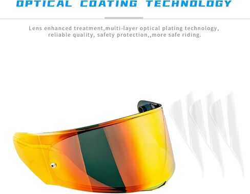 درع الوجه Lumfeerix لخوذة LS2 Visor Shield Valiant (فضي) in Kuwait