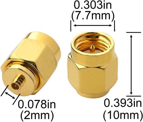 BOOBRIE IPX SMA Coax Connector SMA Male to U.FL/IPX Male Coaxial Connector Low Loss Coax Adapter for PCI/RF Antennas/Wireless LAN Devices/Coaxial Cable/Wi-Fi Radios Pack of 2 in Saudi Arabia