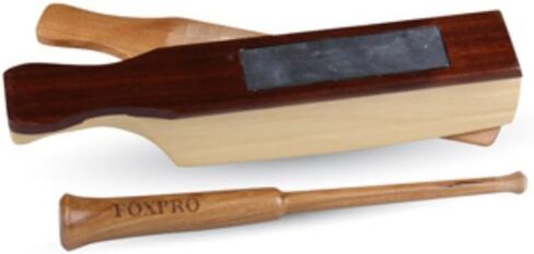 FOXPRO Counter Strike Walnut, Poplar, and Cherry Wood Turkey Box Call with Slate Calling Surface on Bottom and Striker in Kuwait