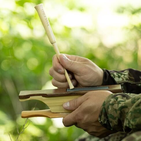 FOXPRO Counter Strike Walnut, Poplar, and Cherry Wood Turkey Box Call with Slate Calling Surface on Bottom and Striker in Kuwait