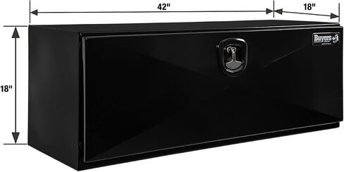 Buyers Products 1752810 Black Steel Pro Series Steel Underbody Truck Box, Toolbox for Utility Heavy Duty Work Vehicles 48x18x18 Inch, Toolbox for Utility Heavy Duty Work Vehicles in Saudi Arabia