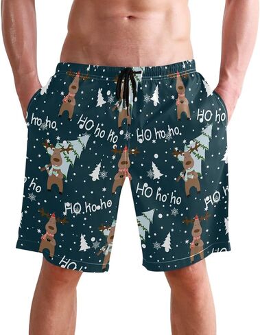 Visesunny سروال سباحة رجالي صيفي أنيق سريع الجفاف ملابس بحر رياضية شورت سباحة مناسب للحفلات والعطلات لباس سباحة in Kuwait