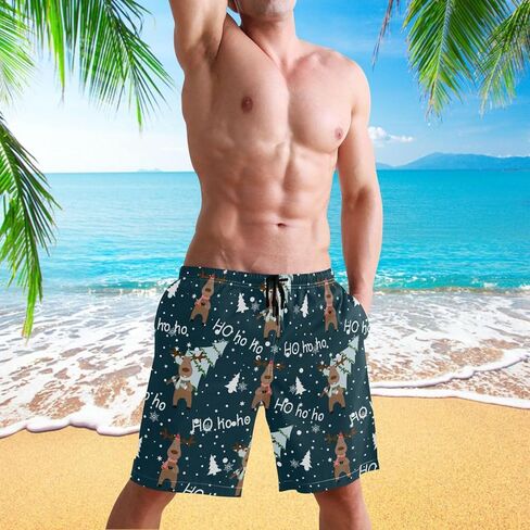 Visesunny سروال سباحة رجالي صيفي أنيق سريع الجفاف ملابس بحر رياضية شورت سباحة مناسب للحفلات والعطلات لباس سباحة in Kuwait