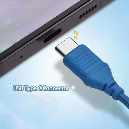 سماعات Bywulanda للأطفال مع أضواء LED للمدرسة، ترقية سماعة رأس USB من النوع C للأطفال مع ميكروفون، محدد الصوت 85/94 ديسيبل، سماعات سلكية على الأذن للأولاد / البنات / الكمبيوتر اللوحي / السفر - أزرق in Kuwait