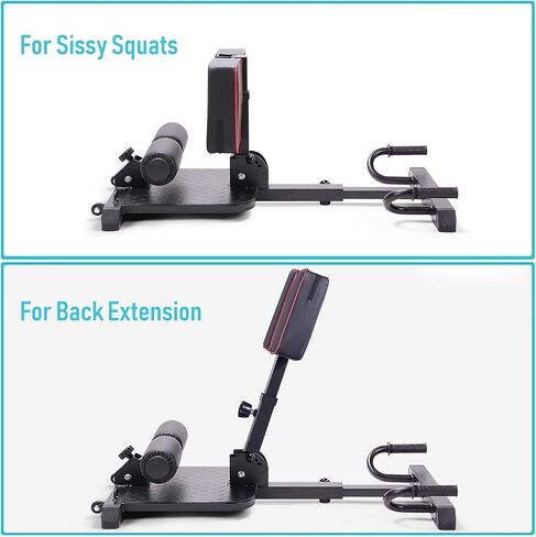 leikefitness Deluxe Multi-Function Deep Sissy Squat Bench Home Gym Workout Station Leg Exercise Machine 8400 in Saudi Arabia