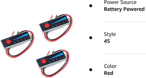 3PCS 2S Li-Ion Battery Meter Monitor Level Indicator Module Battery Power Tester for Voltage Display in Saudi Arabia