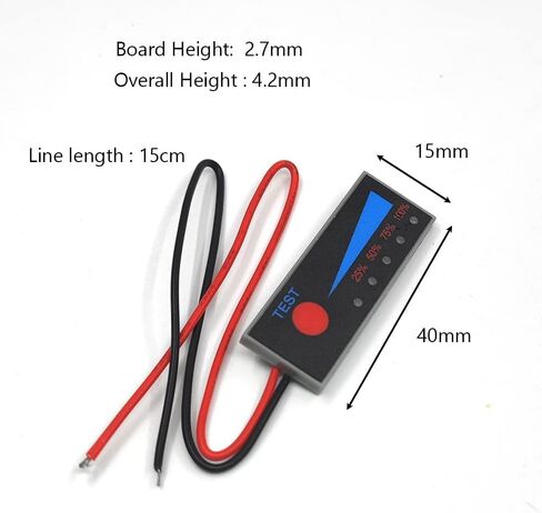 3PCS 2S Li-Ion Battery Meter Monitor Level Indicator Module Battery Power Tester for Voltage Display in Saudi Arabia