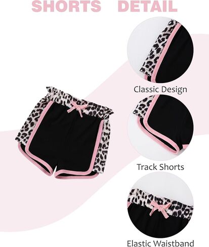 WESIDOM Toddler Baby Girl Clothes 12M-5T Cute Summer Outfits Short Sleeve T-shirt Tops Leopard Camo Printed Shorts Set in Saudi Arabia