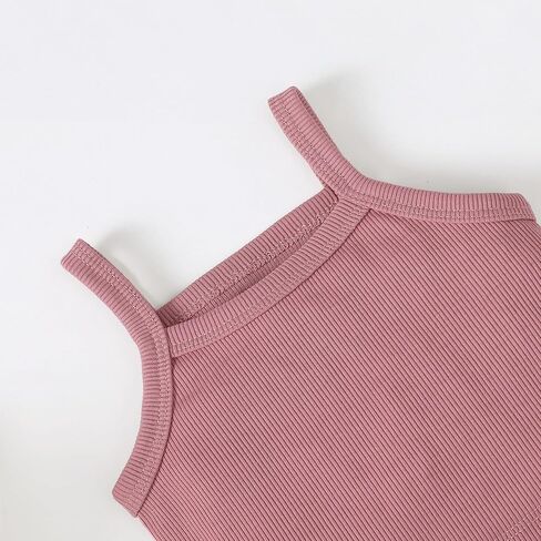 OPAWO طفل ملابس الصيف للفتيات بلوزات وسراويل مضلعة 2 قطعة مجموعة ملابس طفلة رضيعة بلون طفل الزي in Kuwait