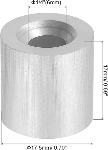 PATIKIL 5/16"/8mm Wire Rope Stop Sleeve,20 Pack Aluminum Crimping Loop Sleeve for Wire Rope and Cable Ferrule,Silver in Kuwait