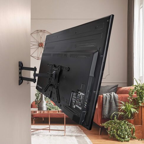Mount-It! Full Motion TV Wall Mount Monitor Wall Bracket with Swivel and Articulating Tilt Arm, Fits 26 32 35 37 40 42 47 50 55 Inch LCD LED OLED Flat Screens up to 66 lbs and VESA 400x400 in Saudi Arabia