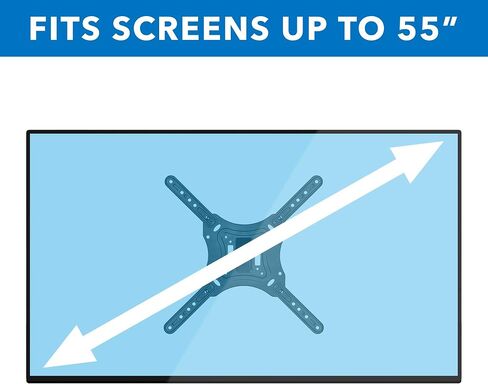 Mount-It! Full Motion TV Wall Mount Monitor Wall Bracket with Swivel and Articulating Tilt Arm, Fits 26 32 35 37 40 42 47 50 55 Inch LCD LED OLED Flat Screens up to 66 lbs and VESA 400x400 in Saudi Arabia