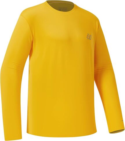 UVSAI Men’s UPF 50+ Long Sleeve Performance T-Shirts Permanent UV Protective Quick Dry for Everyday Hiking Fishing Beach in Kuwait