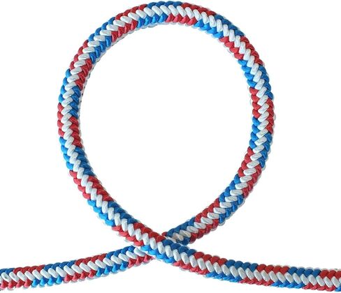 Pelican Rope 16-Strand 1/2 in (12.7 mm) Arborist-16™ Rope - 5400 رطل MBS - حبل تسلق ثابت - عمليات الإنقاذ - رؤية عالية - 120 قدم - عين ضيقة مقسمة - أزرق / أبيض - صنع في الولايات المتحدة الأمريكية in Saudi Arabia