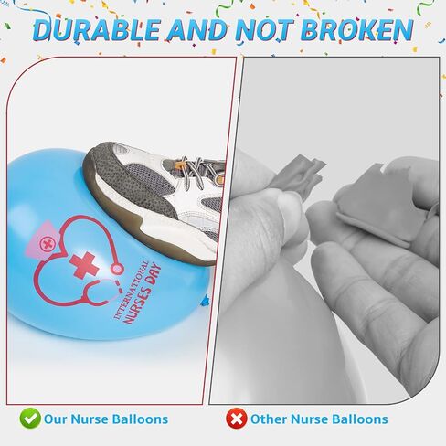بالونات الممرضات - بالونات ممرضات Rn - 30 قطعة من بالونات أسبوع الممرضات لتزيين حفلات التخرج والممرضات ومستلزمات تزيين حفلات التمريض الطبية in Kuwait