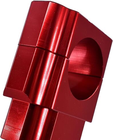 Handlebar Risers, 1-1/8" 28mm CNC Motorcycle HandleBar Fat Bar Mount Clamp Riser Fits For CBR600RR CBR1000RR CB400 Dirt Bike ATV (Red 12mm) in Saudi Arabia