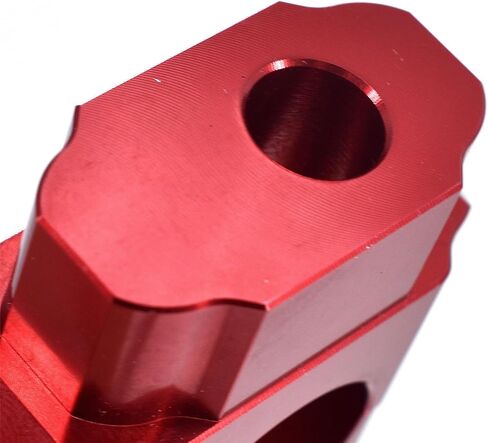 Handlebar Risers, 1-1/8" 28mm CNC Motorcycle HandleBar Fat Bar Mount Clamp Riser Fits For CBR600RR CBR1000RR CB400 Dirt Bike ATV (Red 12mm) in Saudi Arabia