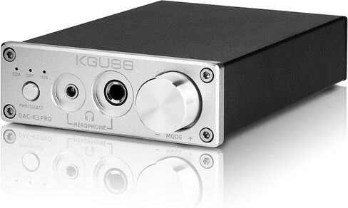KGUSS DAC-K3 PRO USB DAC مضخم صوت صغير HiFi بصري/محوري/USB DAC فك ترميز الصوت 24 بت 192 كيلو هرتز محول DA ESS9018K2M مضخم صوت سطح المكتب متعدد الوظائف (أسود) in Kuwait