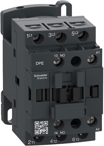 أجهزة استشعار Telemecanique DPE09G7 Easy TeSys IEC Contactor، 3HP، 480V، 120VAC Coil | موصل التدفئة والتهوية وتكييف الهواء والتيار المتردد، والضواغط، ومطابع الطباعة والمزيد مع حامل/مسمار التثبيت DIN-Rail، 1/3HP 115V-1Ph، 1HP 230V-1Ph in Kuwait