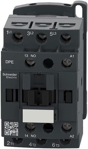 أجهزة استشعار Telemecanique DPE09G7 Easy TeSys IEC Contactor، 3HP، 480V، 120VAC Coil | موصل التدفئة والتهوية وتكييف الهواء والتيار المتردد، والضواغط، ومطابع الطباعة والمزيد مع حامل/مسمار التثبيت DIN-Rail، 1/3HP 115V-1Ph، 1HP 230V-1Ph in Kuwait