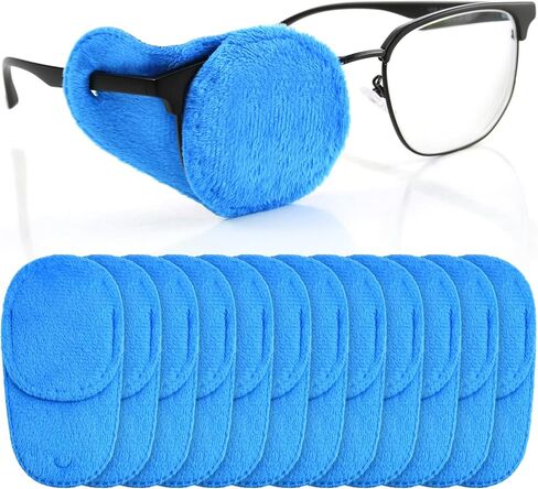 Leumoi 12 قطعة رقعة عين للأطفال رقعة عين للنظارات الأولاد والبنات رقعة عين طفل صغير رقعة عين رائعة للأطفال رقعة عين متنوعة (أزرق) in Kuwait