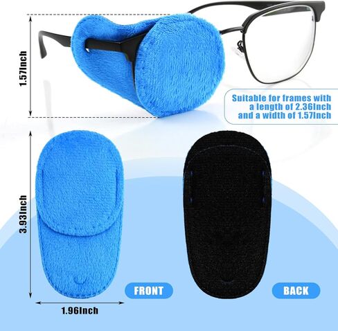 Leumoi 12 قطعة رقعة عين للأطفال رقعة عين للنظارات الأولاد والبنات رقعة عين طفل صغير رقعة عين رائعة للأطفال رقعة عين متنوعة (أزرق) in Kuwait