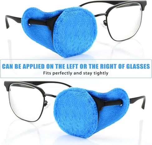 Leumoi 12 قطعة رقعة عين للأطفال رقعة عين للنظارات الأولاد والبنات رقعة عين طفل صغير رقعة عين رائعة للأطفال رقعة عين متنوعة (أزرق) in Kuwait