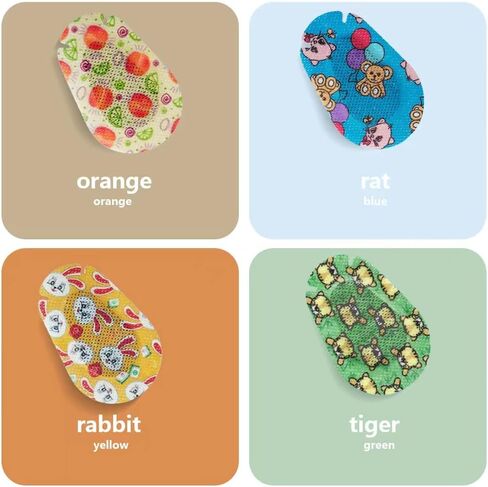 رقعات عين لاصقة للأطفال ذوي العين الكسولة، 40 قطعة من رقعة عين ملونة قابلة للتنفس للأطفال الأولاد والبنات، 4 ملصقات بتصميمات ممتعة، وسادة رقعة عين للاستعمال مرة واحدة لعلاج الحول in Kuwait