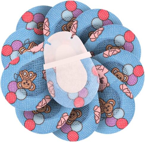 رقعات عين لاصقة للأطفال ذوي العين الكسولة، 40 قطعة من رقعة عين ملونة قابلة للتنفس للأطفال الأولاد والبنات، 4 ملصقات بتصميمات ممتعة، وسادة رقعة عين للاستعمال مرة واحدة لعلاج الحول in Kuwait