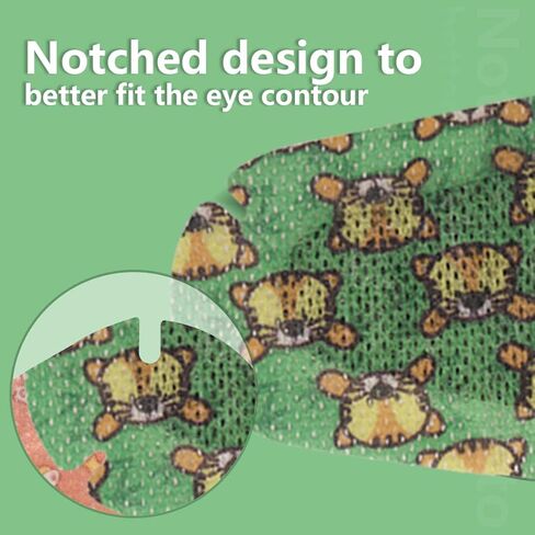 رقعات عين لاصقة للأطفال ذوي العين الكسولة، 40 قطعة من رقعة عين ملونة قابلة للتنفس للأطفال الأولاد والبنات، 4 ملصقات بتصميمات ممتعة، وسادة رقعة عين للاستعمال مرة واحدة لعلاج الحول in Kuwait