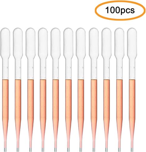 مجموعة قمع وماصات نقل بلاستيكية للاستعمال مرة واحدة من ULAB، 25 قطعة قمع، قطر 65 × 78 مم، 100 قطعة من ماصة باستور، غطاء 7 مل، مادة LDPE، UGF1004 in Kuwait