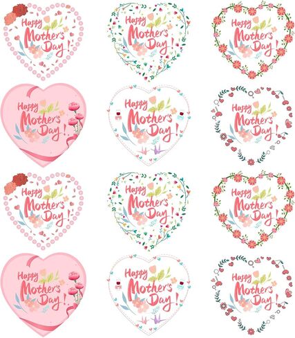 Mother's Day Stickers, 36 Pcs Mother's Day Gift Label Stickers, Mother's Day Label Gift Stickers, Mother's Day Party Gift Decorations in Kuwait