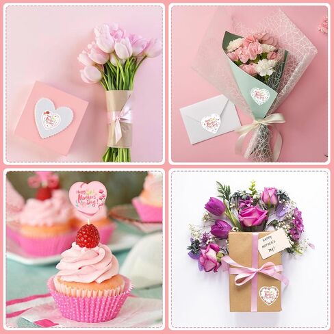 Mother's Day Stickers, 36 Pcs Mother's Day Gift Label Stickers, Mother's Day Label Gift Stickers, Mother's Day Party Gift Decorations in Kuwait