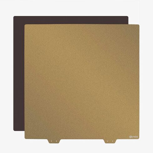 FYSETC 3D Printing Build Platform CR10 S5 Flexible Spring Steel Sheet 510x510mm/20x20in Double Sided Textured Pei Powder Coated Gold Build Plate with Sticker Base Compatible with CR10 S5 in Kuwait