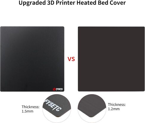 FYSETC 3D Printer Ender 5 Plus ترقية الملصق السفلي المغناطيسي 377 × 370 مم / 14.84 × 14.56 بوصة فقط: سطح صلب مقاوم لدرجات الحرارة العالية 1.5 مم غطاء سرير حراري رفيع مع لاصق خلفي - حزمة من 1 in Saudi Arabia