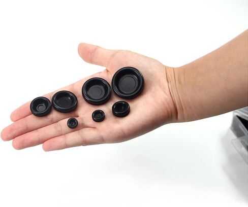 Fielect 170Pcs Rubber Grommet Kit Firewall Hole Plug Assortment 7 Common Sizes Rubber Gasket Kit Electrical Wire Gasket for Auto Body and Sheet Metal in Saudi Arabia