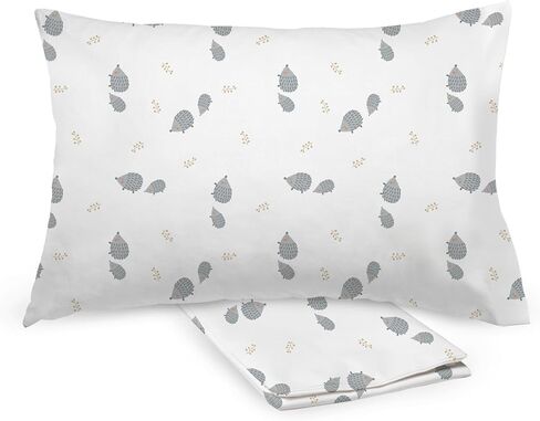 BreathableBaby Cotton Percale Pillowcase, for 13" x 18"/33 x 46 cm Toddler Pillow, Moons & Stars (2-Pack) in Saudi Arabia