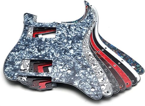 جيتار روزيلو ذو 11 فتحة من Strat Pickguard HH Humbucker للحاجز القياسي ستراتوكاستر الطراز الحديث لؤلؤ أذن البحر in Saudi Arabia
