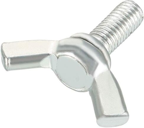 Uxcell Wingbolt فراشة الجناح الإبهام مسامير اليد البراغي M8x30mm 1.25mm الملعب الكربون الصلب 20 قطعة in Kuwait