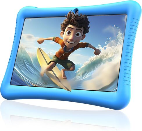 MOOKIA Kids Tablet 10 inch Android 13 Tablet for Kids 3-12 Quad Core 3+32GB Dual Camera GMS Certified WiFi Tablet Parental Control with Drop-Proof Case in Saudi Arabia