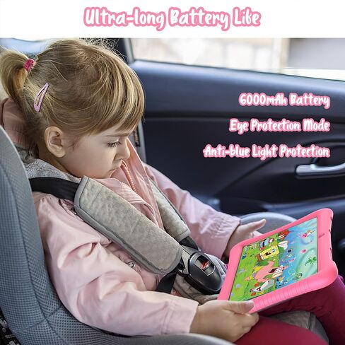 MOOKIA Kids Tablet 10 inch Android 13 Tablet for Kids 3-12 Quad Core 3+32GB Dual Camera GMS Certified WiFi Tablet Parental Control with Drop-Proof Case in Saudi Arabia