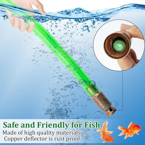 مجموعة تنظيف خزان الأسماك من ديكسبويني، مكنسة الحصى لحوض السمك، مجموعة سيفون مضخة سيفون لخزانات الأسماك الصغيرة الكبيرة، تدفق مياه عالي سريع مع شفط قوي ومنظف مبدل المياه سهل التركيب in Kuwait