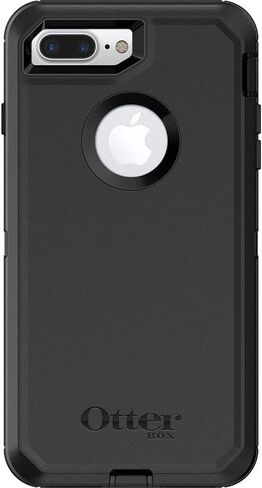 OtterBox Defender Series Case & Holster for iPhone 8 Plus & iPhone 7 Plus - Non-Retail Packaging - Black in Saudi Arabia