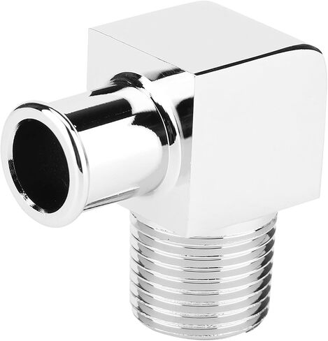Lwuey Heater Hose Fitting, Aluminum Alloy Heaters Adapter 90 Degree Hoses Connector Triple Chrome Plated Smooth 1/2in NPT to 5/8in Barb Secure Suitable for DIY Automotive Repairing in Saudi Arabia