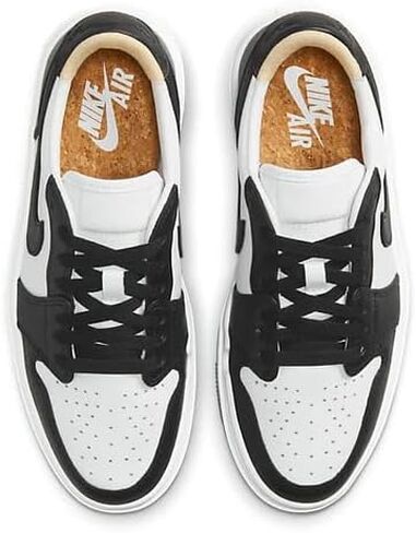 Jordan Womens W AIR 1 Elevate Low (Panda Black White, US Footwear Size System, Adult, Women, Numeric, Medium, 11.5) in Saudi Arabia