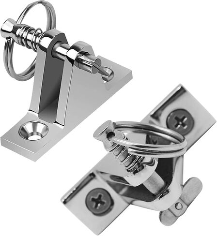 SHENGHUISS Bimini Top Deck Hinge with Quick Release pin 316 Stainless Steel Marine Bimini Top Fitting 90° Hardware with Installation Screws (2 Pack) in Saudi Arabia