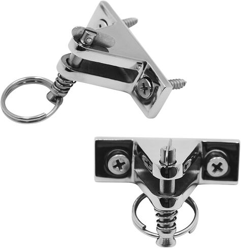 SHENGHUISS Bimini Top Deck Hinge with Quick Release pin 316 Stainless Steel Marine Bimini Top Fitting 90° Hardware with Installation Screws (2 Pack) in Saudi Arabia
